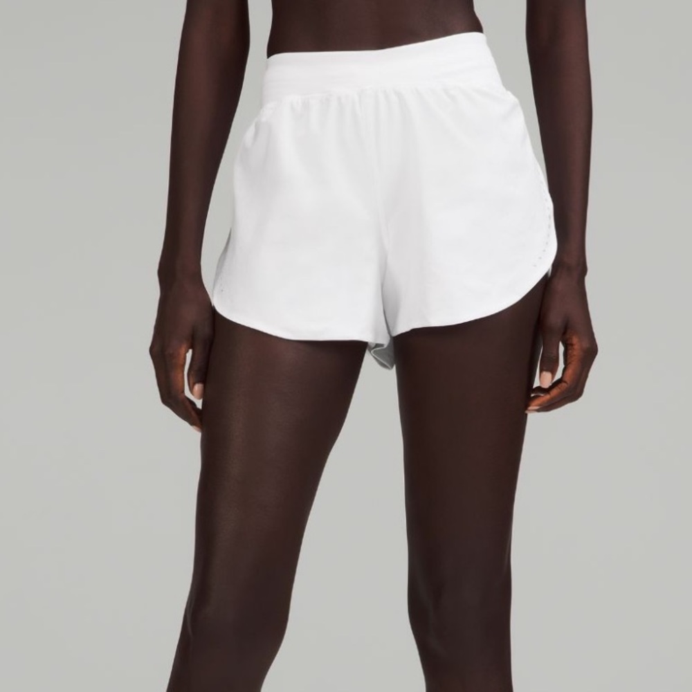 Lululemon WHITE Find Your Pace Short 3” Lined - Picture 3 of 6